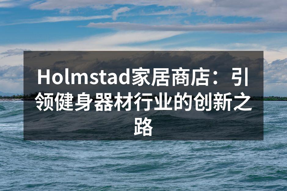 Holmstad家居商店：引领健身器材行业的创新之路