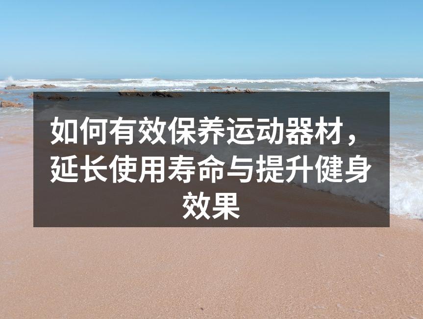 如何有效保养运动器材，延长使用寿命与提升健身效果